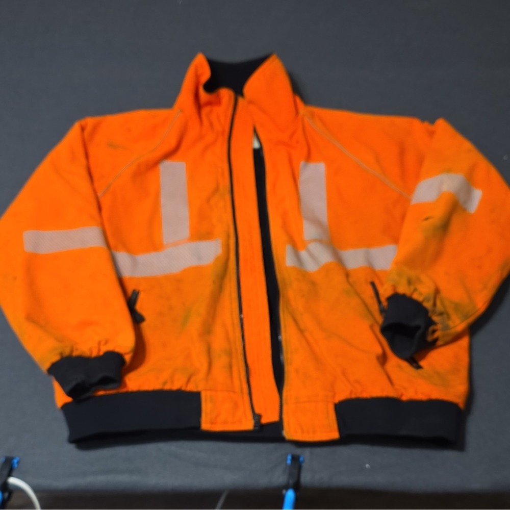 WearGuard Orange High Visibility Reflective Work Jacket 2XL Nylon/Poly Style 415